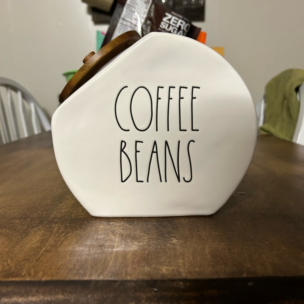 Rae Dunn Coffee Bean jar